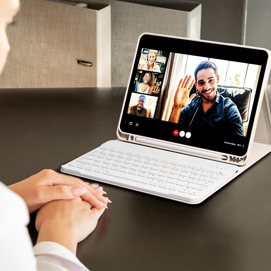 Hülle mit Tastatur für iPad Air 11 Zoll 2025 2024 (M3/M2), iPad Air 5 4 2022/2020 10,9 Zoll, Soft TP