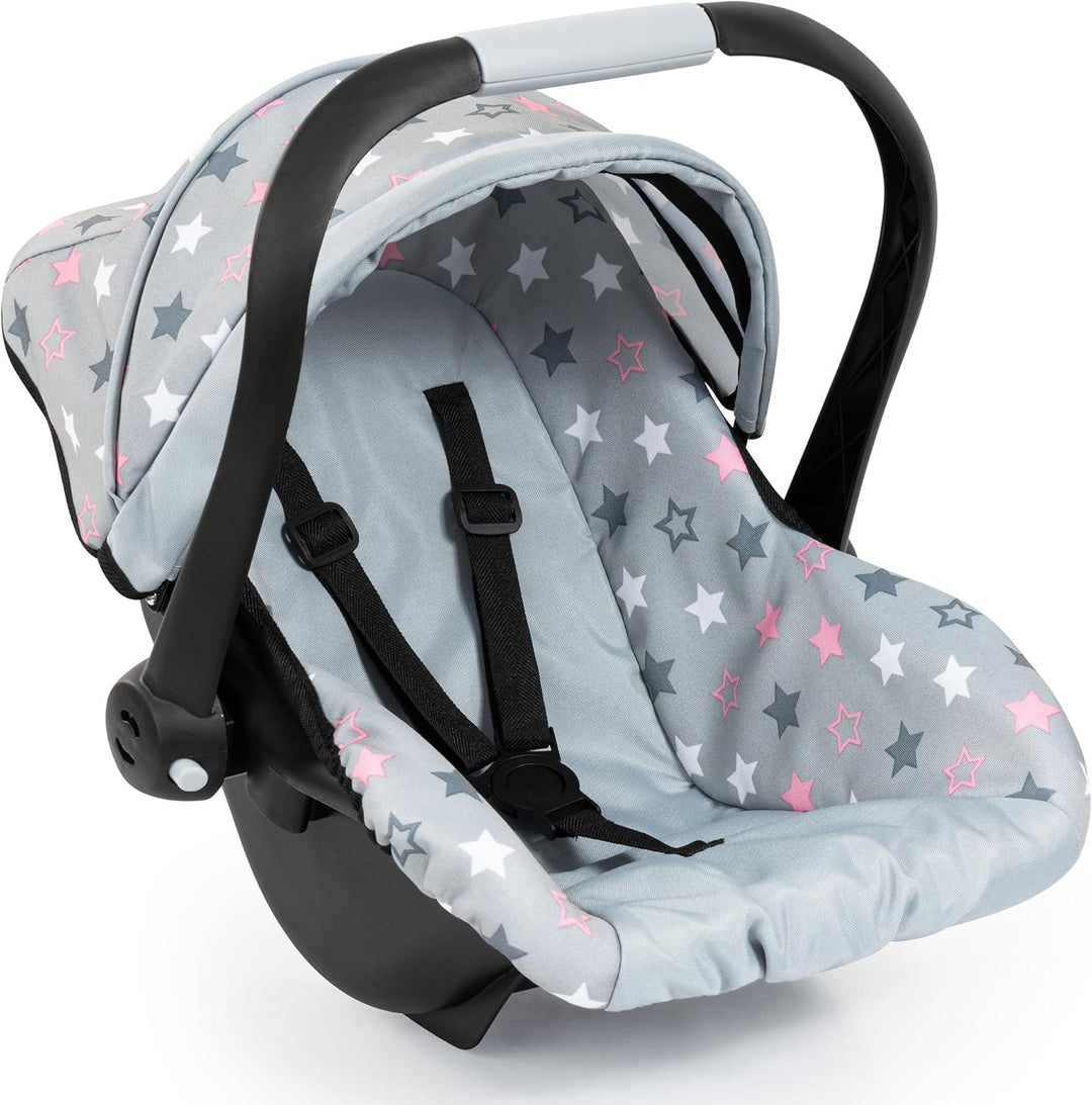 Bayer Design 67907AA Puppenautositz mit Dach, verstellbarem Griff, Puppenzubehör