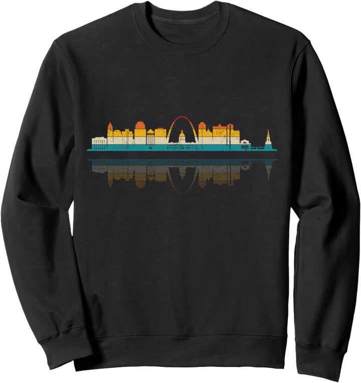 St. Louis Skyline Missouri Vintage Pride Retro Sweatshirt