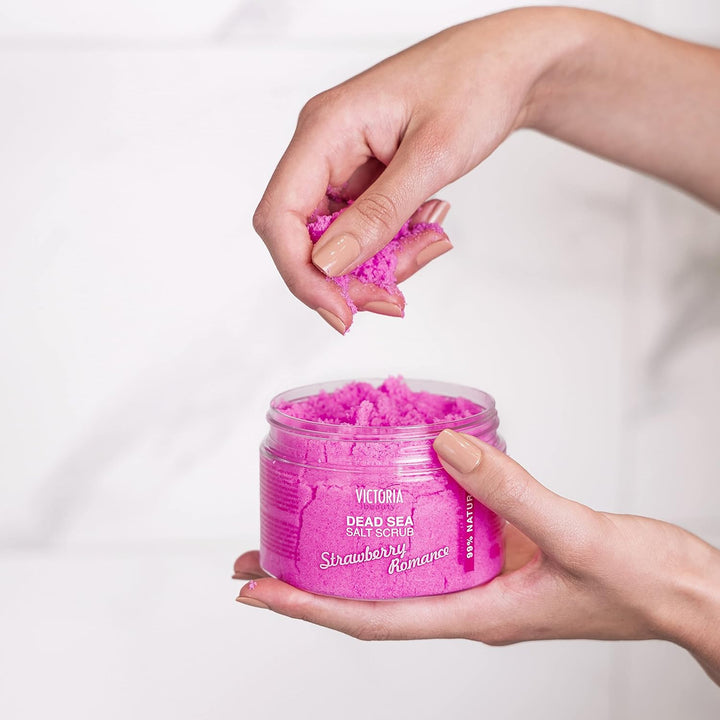 Victoria Beauty - Totes Meer Körperpeeling, Salz Peeling für Gesicht und Körper, Dead Sea Exfoliatin