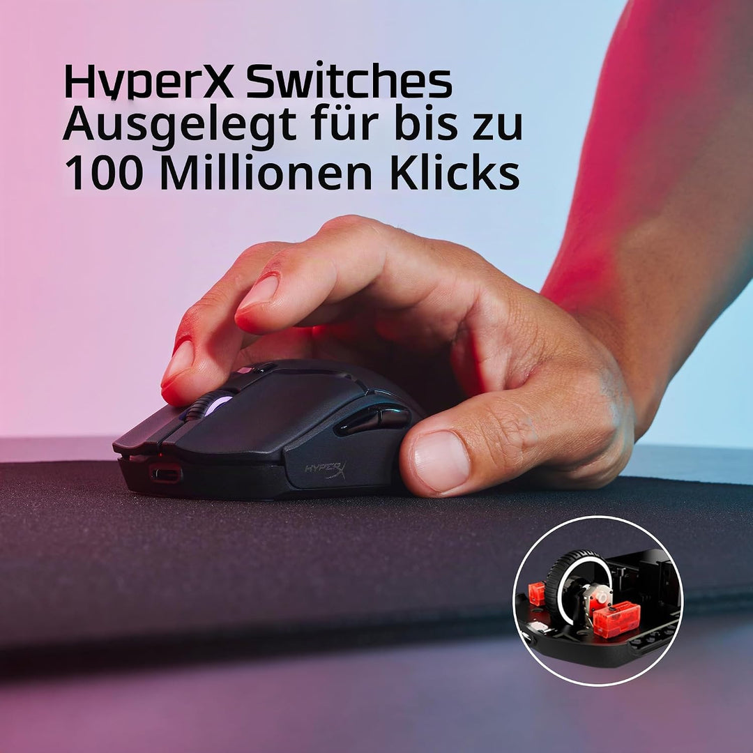 HyperX Pulsefire Haste 2 Mini Schwarz Wireless Pulsefire Haste 2 Mini, Schwarz Wireless Pulsefire Ha
