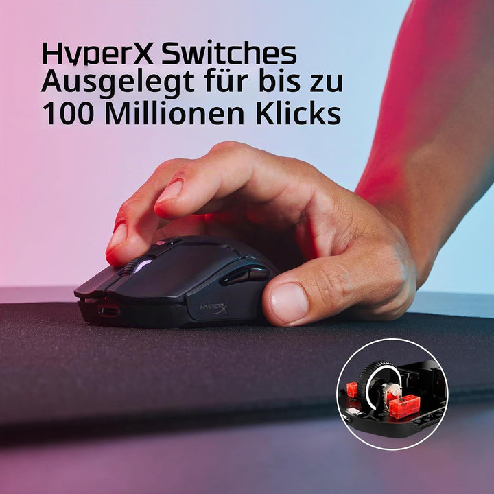 HyperX Pulsefire Haste 2 Mini Schwarz Wireless Pulsefire Haste 2 Mini, Schwarz Wireless Pulsefire Ha
