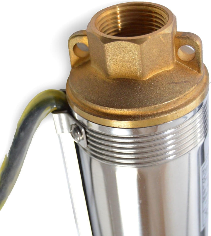 Hochwertige 3" Tiefbrunnenpumpe 3000l/h sandverträglich Edelstahl Sandverträglich bis 5%, Förderhöhe