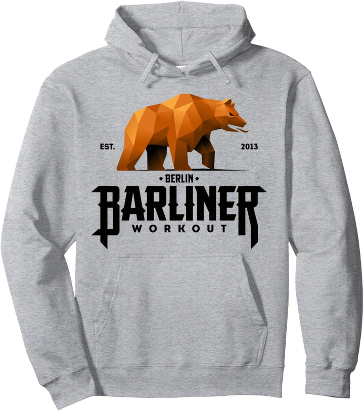 Barliner Workout Berlin Braunbär Souvenir Calisthenics Shirt Pullover Hoodie