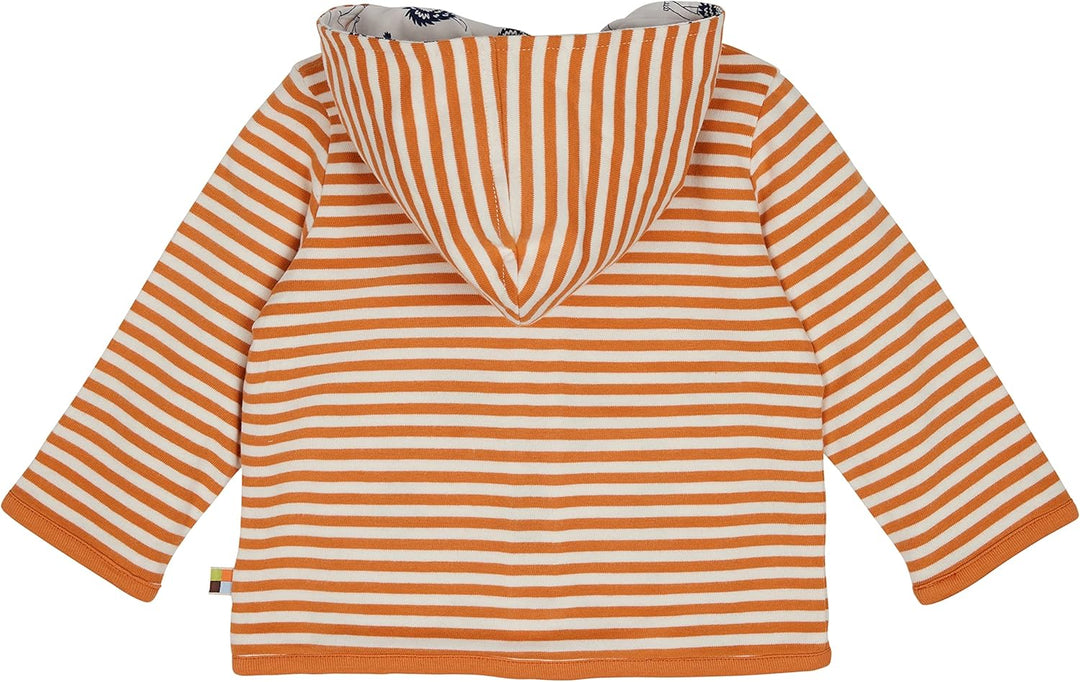 loud + proud Unisex Kinder Zum Wenden mit Kapuze, GOTS Zertifiziert Jacke 60 Carrot, 60 Carrot