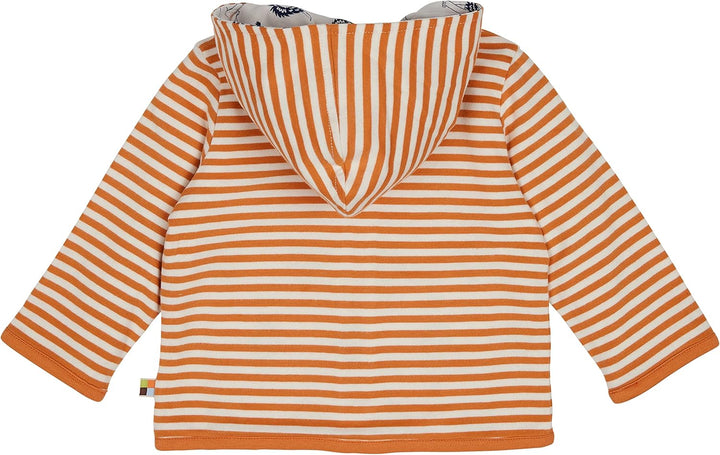 loud + proud Unisex Kinder Zum Wenden mit Kapuze, GOTS Zertifiziert Jacke 60 Carrot, 60 Carrot