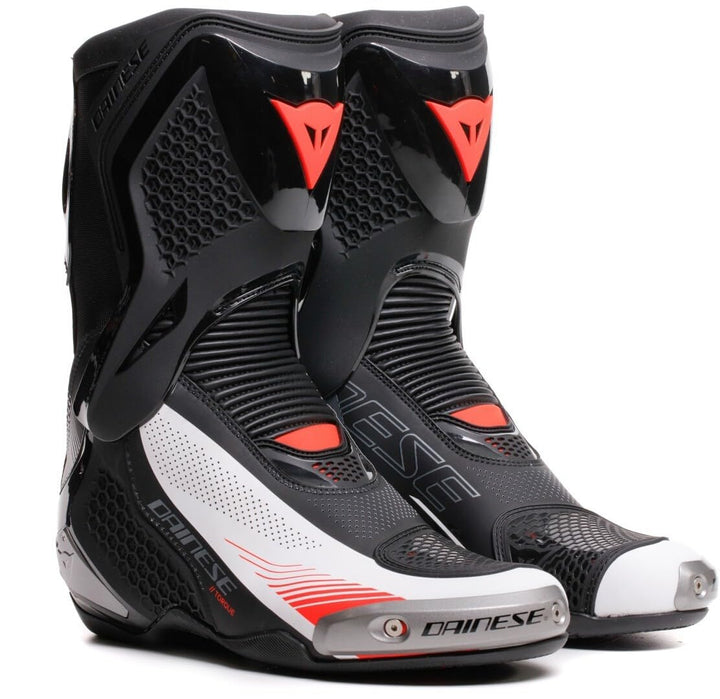 Dainese Torque 4 Air Motorrad Stiefel, schwarz/weiss/rot, 48 Schwarz Weiss Rot 48 EU, Schwarz Weiss