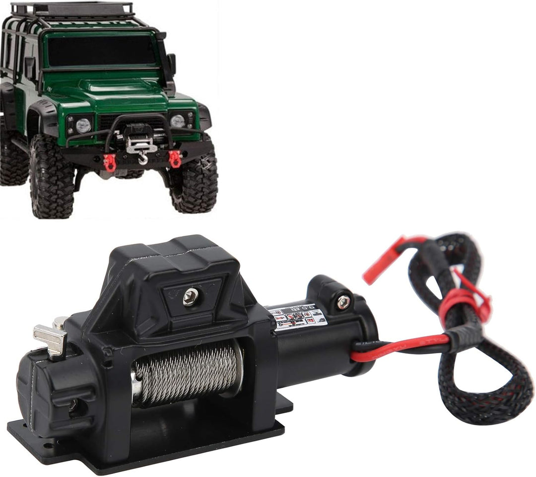 RC Crawler Winch Kit, RC Winch Fernbedienung RC Zubehör Kompatibel für CC01 SCX10 / D90 TF2 1/10 RC