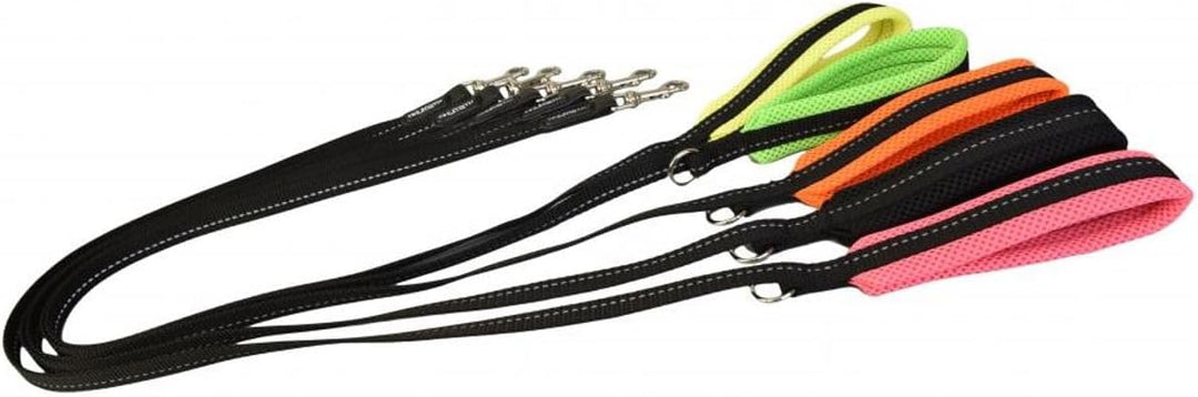 Tre Ponti Leine Economic Mesh mit Handgriff 100 cm x 1,5cm div. Farben, Farbe:schwarz, schwarz