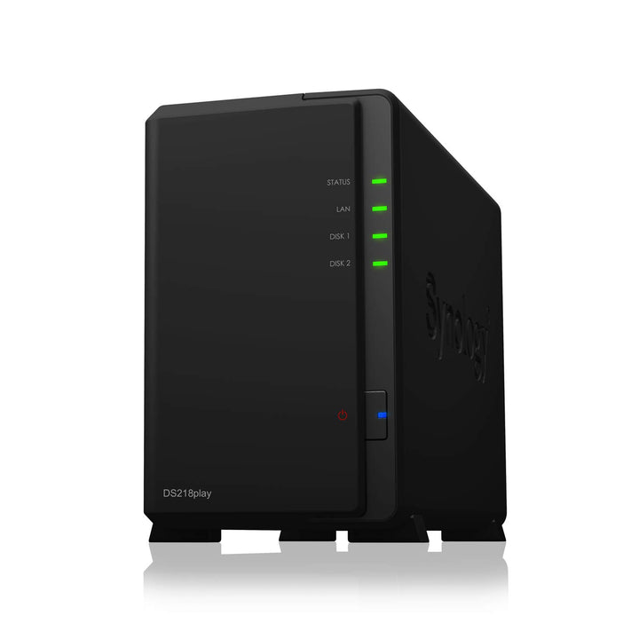Synology DS218play 2 Bay Desktop NAS Enclosure Enclosure Enclosure, Enclosure Enclosure