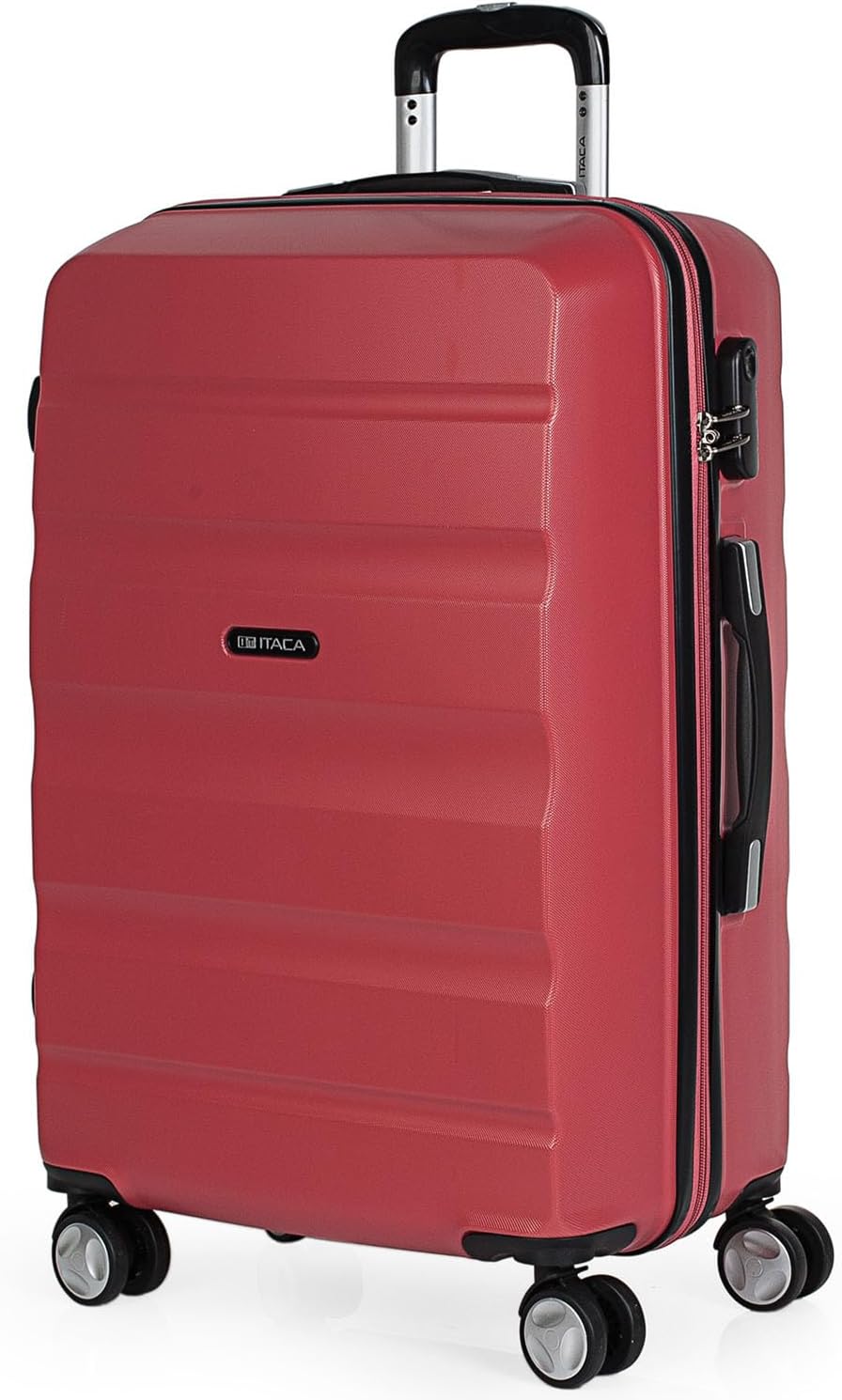 ITACA - 3er Hartschalen Kofferset 55/65/75 cm ABS. 4 Rollen. Robuster und Leichter. Hängeschloss. Kl