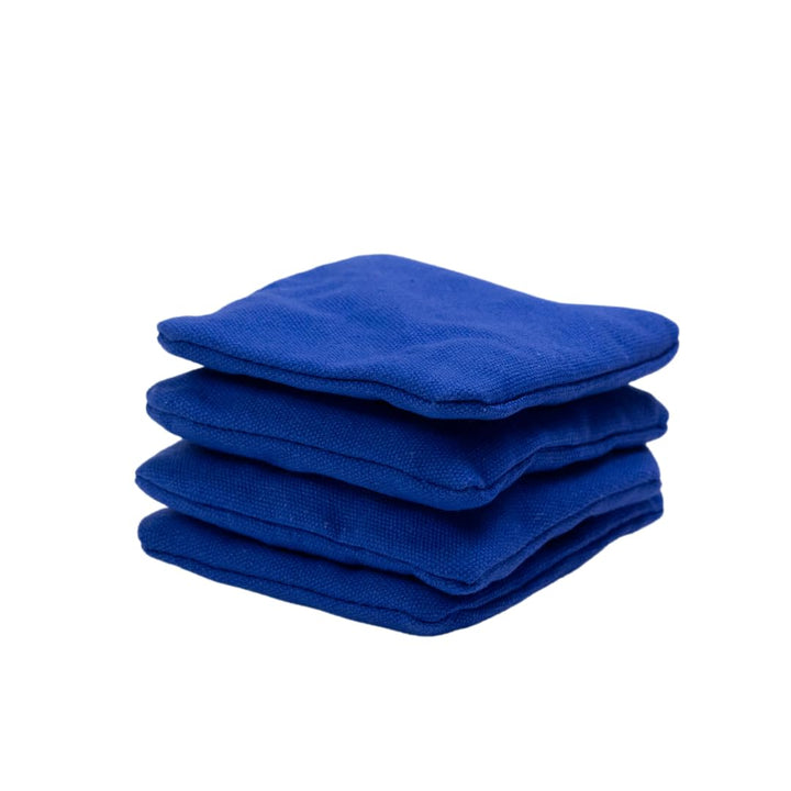 Wicked Wood Games Cornhole Bags – 4 x 4 Offizielle ACO-konform – Granulatfüllung – Blau/Rot/Gelb/Grü