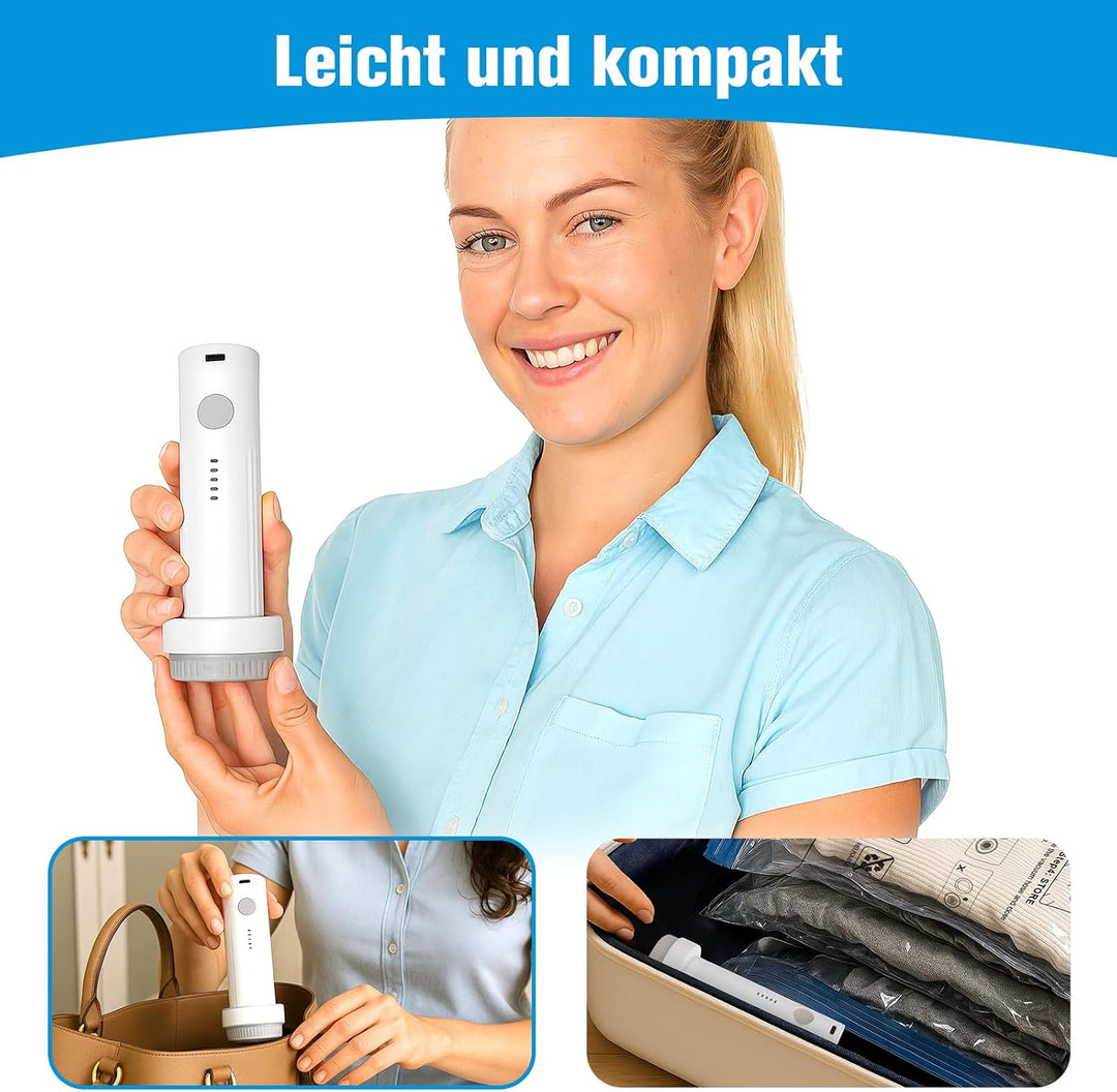 BoxLegend Vakuumbeutel für Kleidung & Bettdecken mit Vakuumpumpe, 25 Stück Vakuumierbeutel 2 Jumbo +
