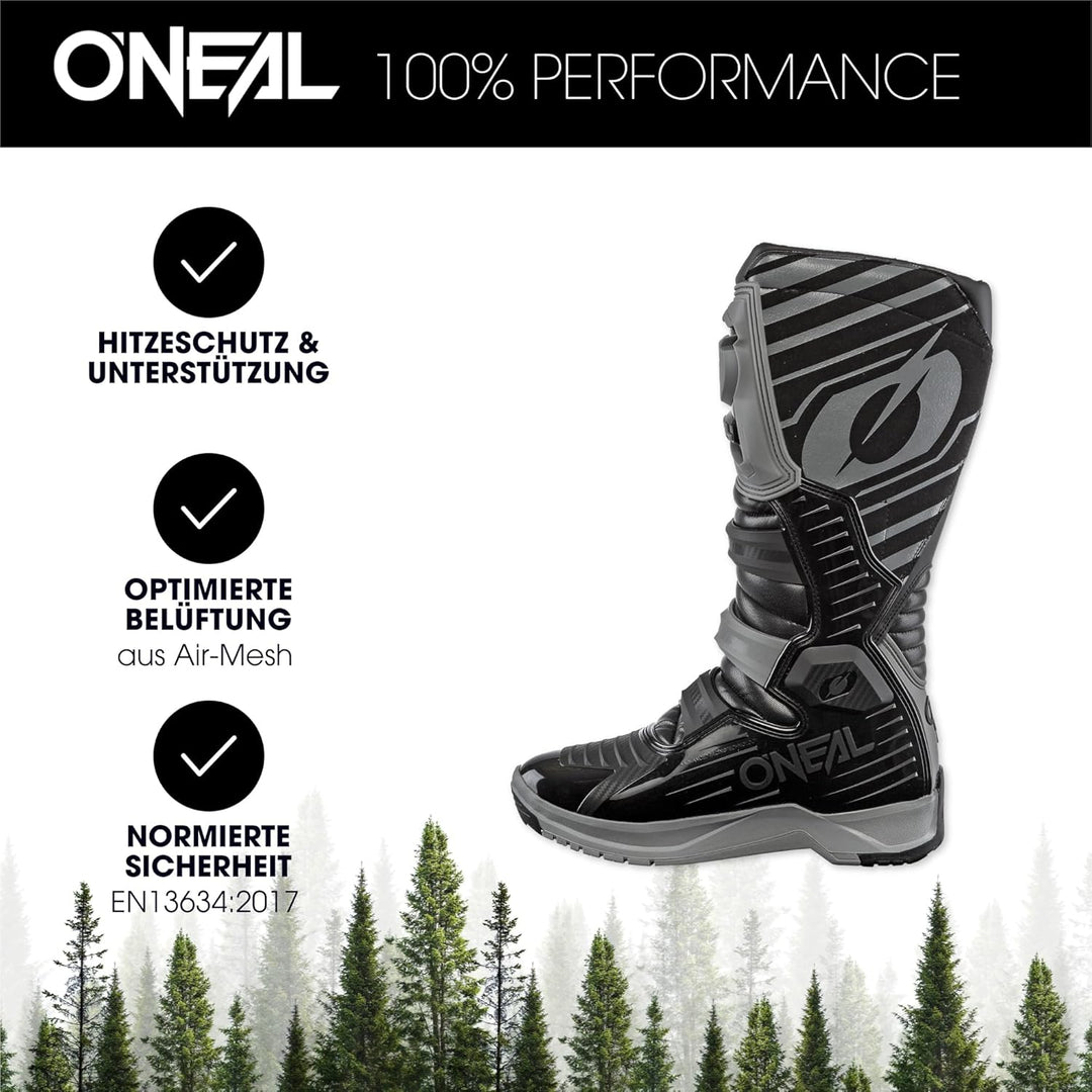 O'NEAL | Motocross-Stiefel | Enduro Motorrad | Anti-Rutsch Aussensohle für maximalen Grip, Ergonomis