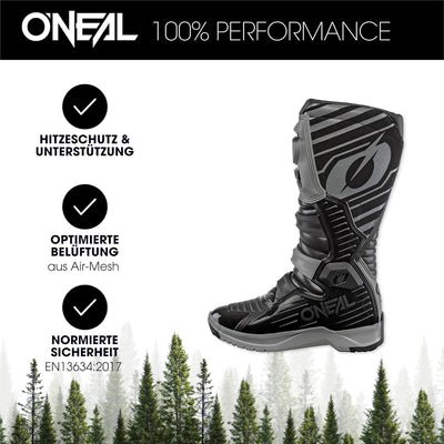 O'NEAL | Motocross-Stiefel | Enduro Motorrad | Anti-Rutsch Aussensohle für maximalen Grip, Ergonomis