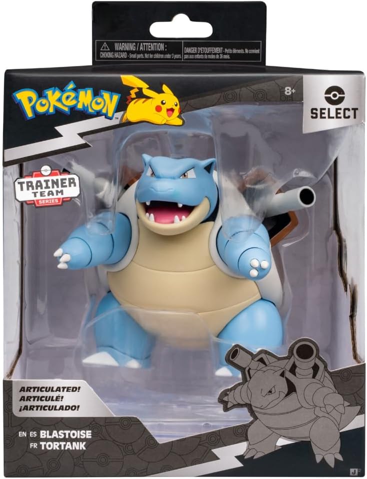 Pokémon PKW4930 Select 15 cm Turtok Super-Artikulierte Figur | Offizielles Figur