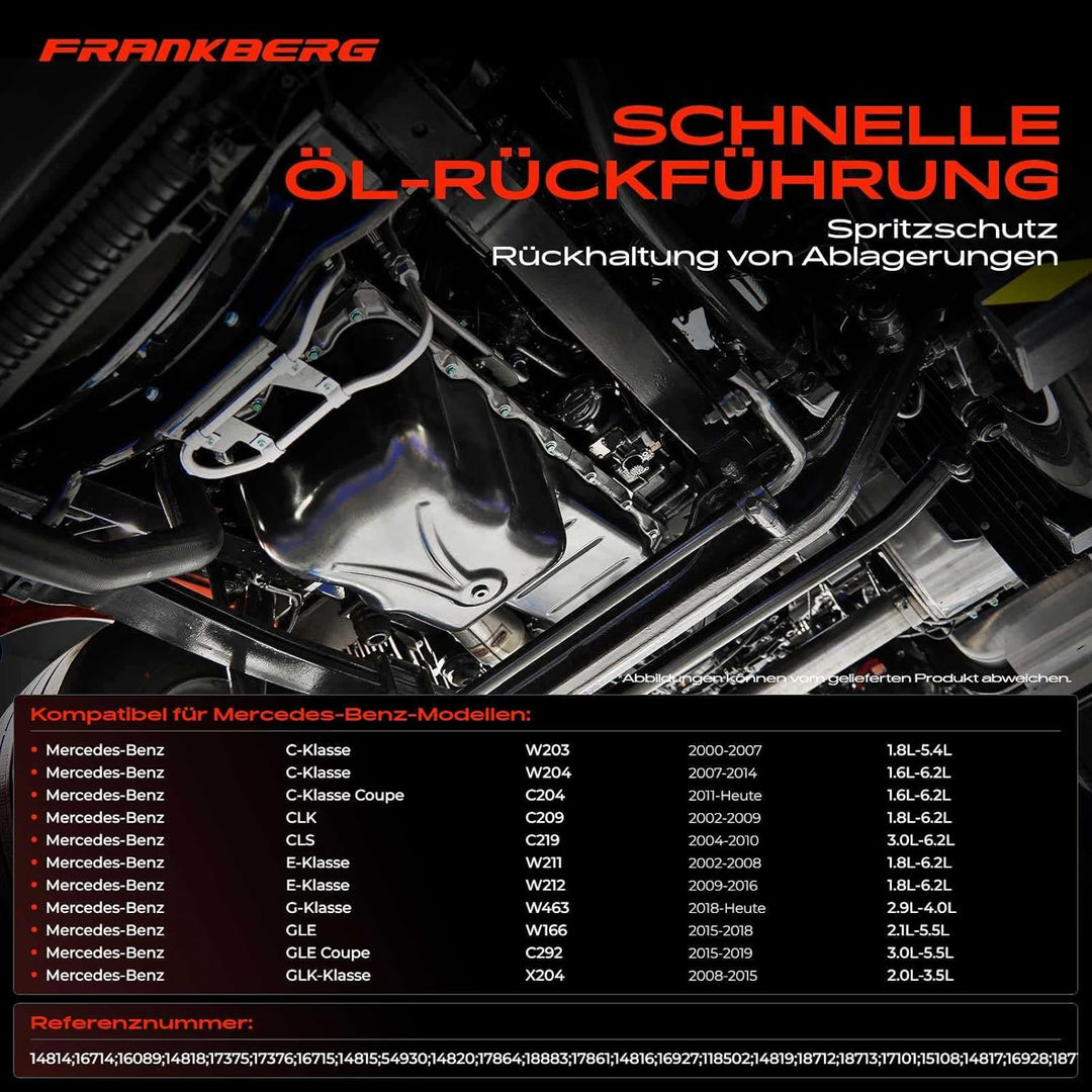Frankberg Ölwanne für W203 W204 C204 C205 S203 S204 S205 C209 C219 W211 W212 C207 7-Gang/722.9 2001-