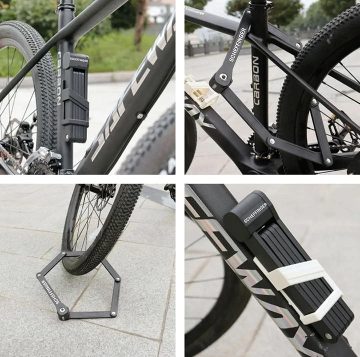 Fahrradschloss aus legiertem Stahl, klappbar, kompakt, hochsicher