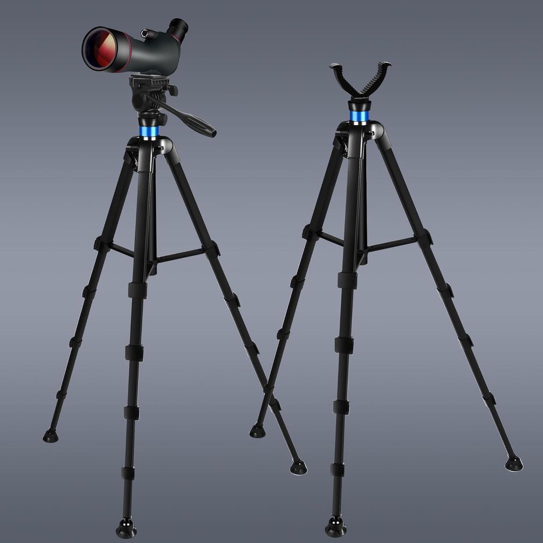 184 cm Spotting Scope und Fernglas Heavy Duty Stativ, Schiessen Jagd Rest V Yoke Stand mit Fernglas