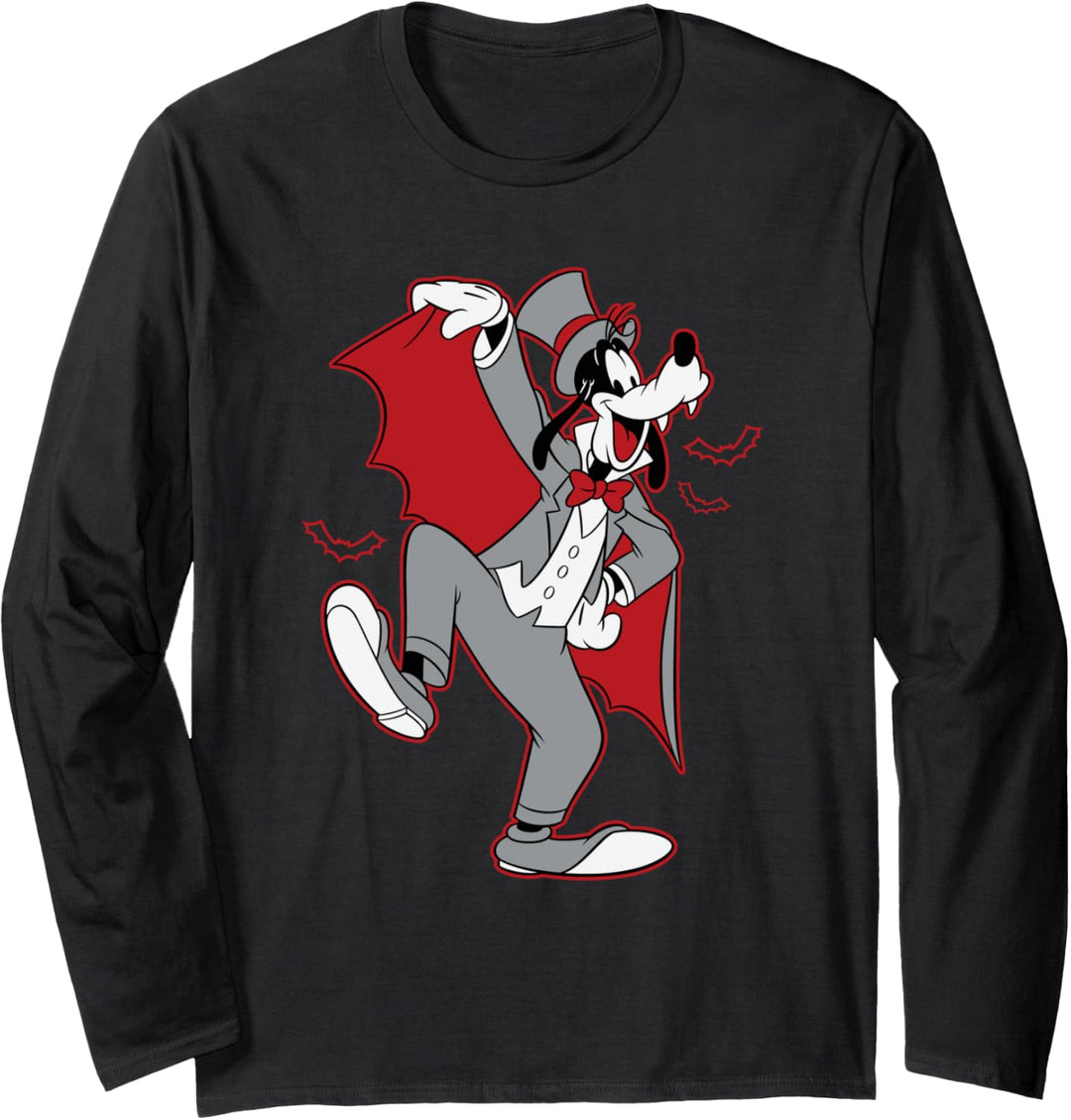 Disney Goofy in Dracula Costume Halloween Langarmshirt