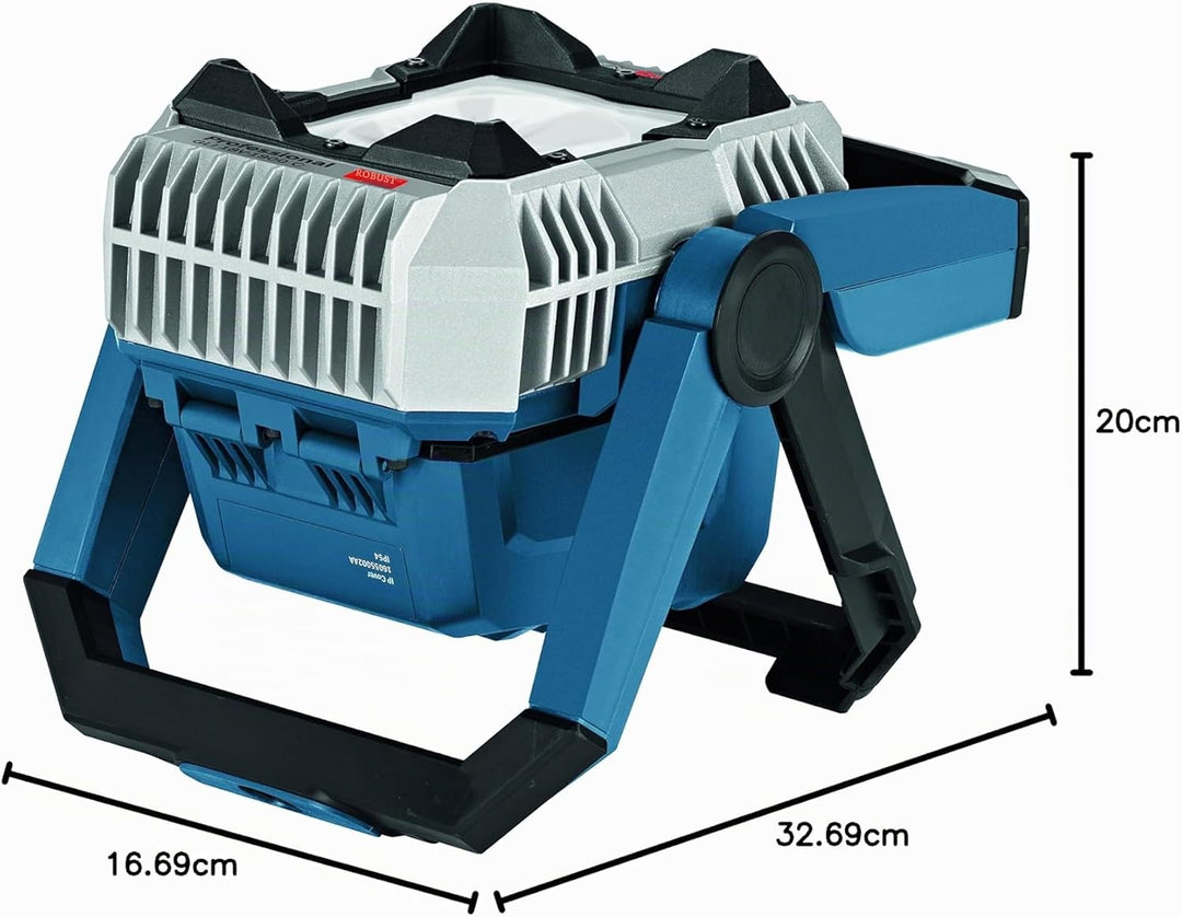 Bosch Professional GLI 18V-1900 C Akku-Baustellenlampe, bis zu 100 min Leuchtdauer pro Ah, maximal 1