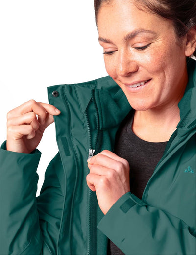 VAUDE Damen Women's Rosemoor 3in1 Jacket Doppeljacke 36 mallard green, 36 mallard green