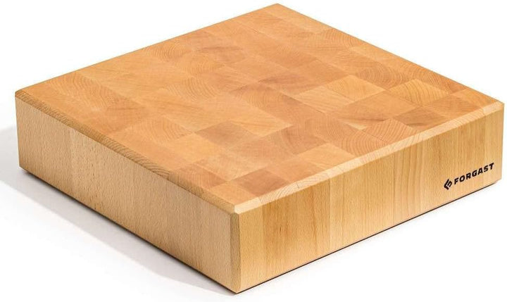Fleischerblock Hackblock mit Sockel | 40x50x20 cm | Professioneller | aus Buchenholz | für Metzger,