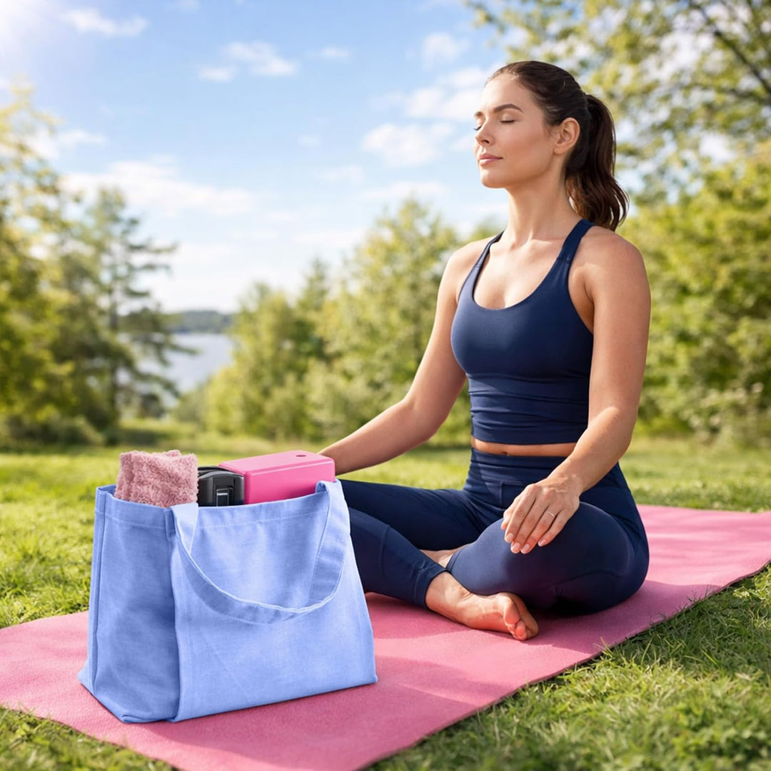 Yogatasche Damen Gross, wasserdichte Yoga Tasche mit Nassfach, Klettverschluss & Schnellzugriff für