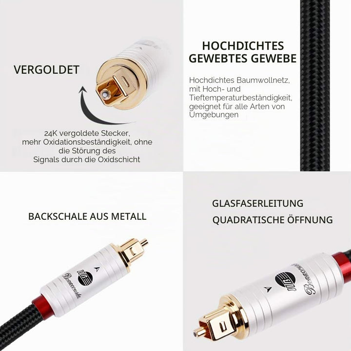 BOAACOUSTIC JIB Audio &amp; HiFi Optical Audio Cable Optisches Audiokabel High end Toslink Kabel Audioph