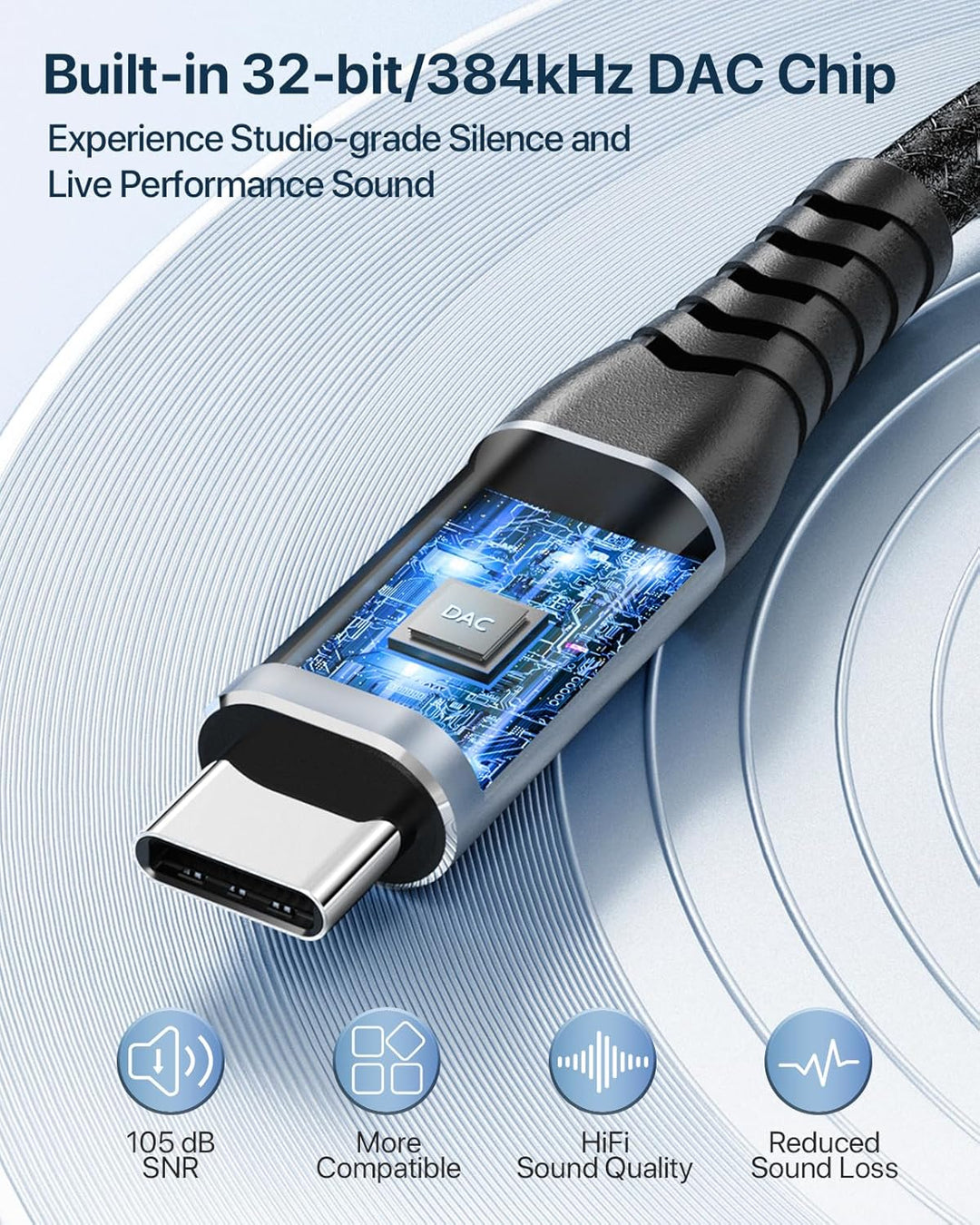 USB-C zu XLR Mikrofonkabel, Hi-Fi Geflochtenes Audiokabel, Kompatibel (3M), 3M