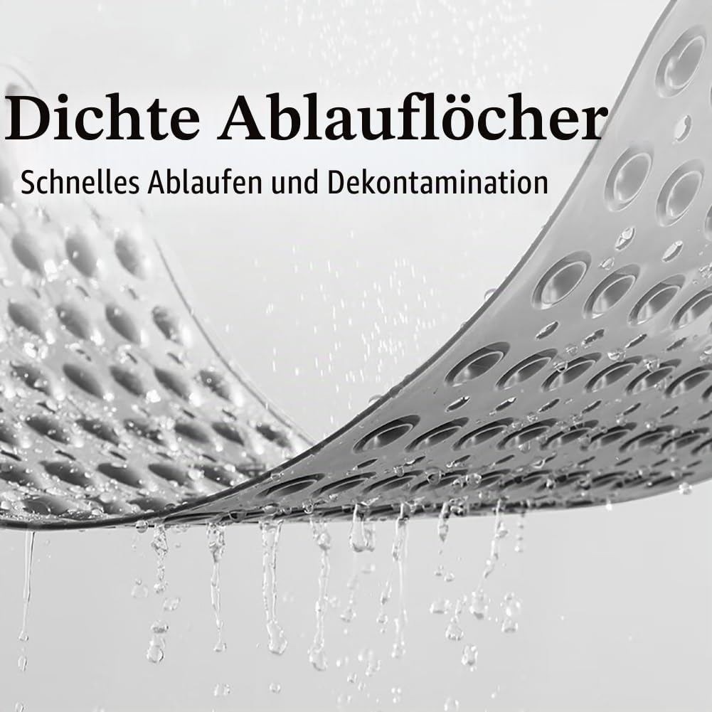 Duschmatte rutschfest 70x40cm,Antirutschmatte Dusche mit Ablauflöchern,Duscheinlage rutschfest mit S