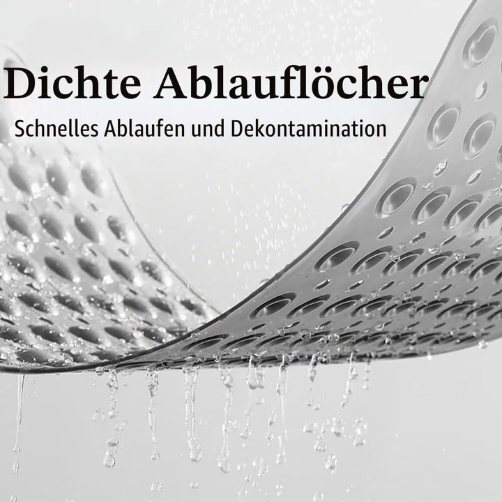 Duschmatte rutschfest 90x60cm,Antirutschmatte Dusche mit Ablauflöchern,Duscheinlage rutschfest mit S