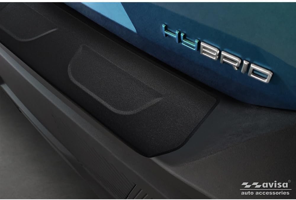 Avisa Matt-Schwarz Edelstahl Heckstossstangenschutz kompatibel mit Peugeot 408 II Fastback 2023-