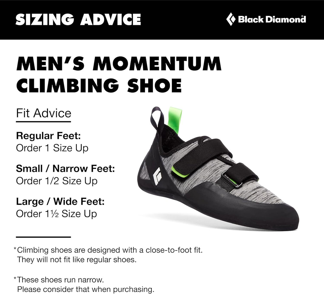 Black Diamond Herren Climbing Shoes M Momentum Kletterschuhe 47 EU Weiss Schwarz, 47 EU Weiß Sc