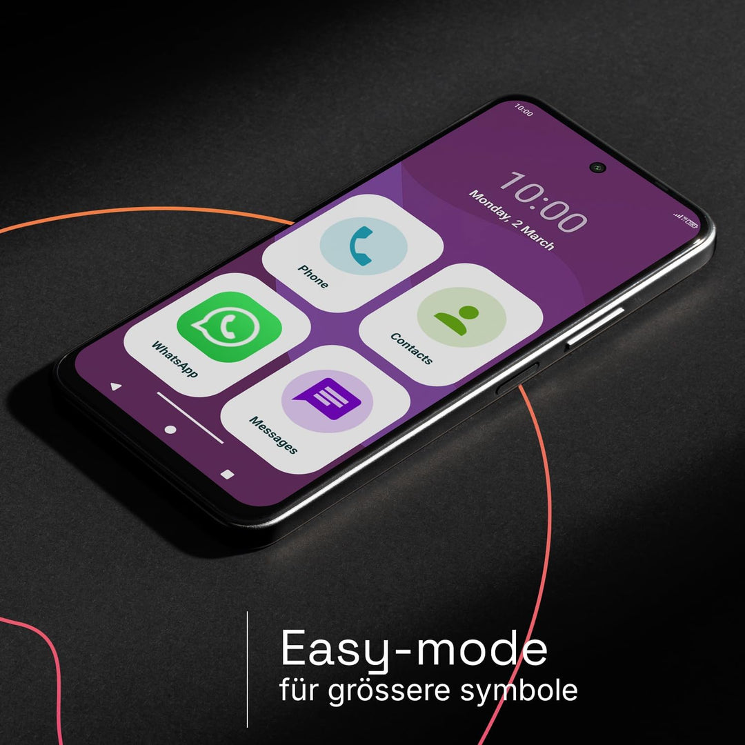 SPC Zeus 2 Elite – Smartphone Senior mit 6,7-Zoll-Display und 128GB | Triple cam 50MP, NFC und Schne