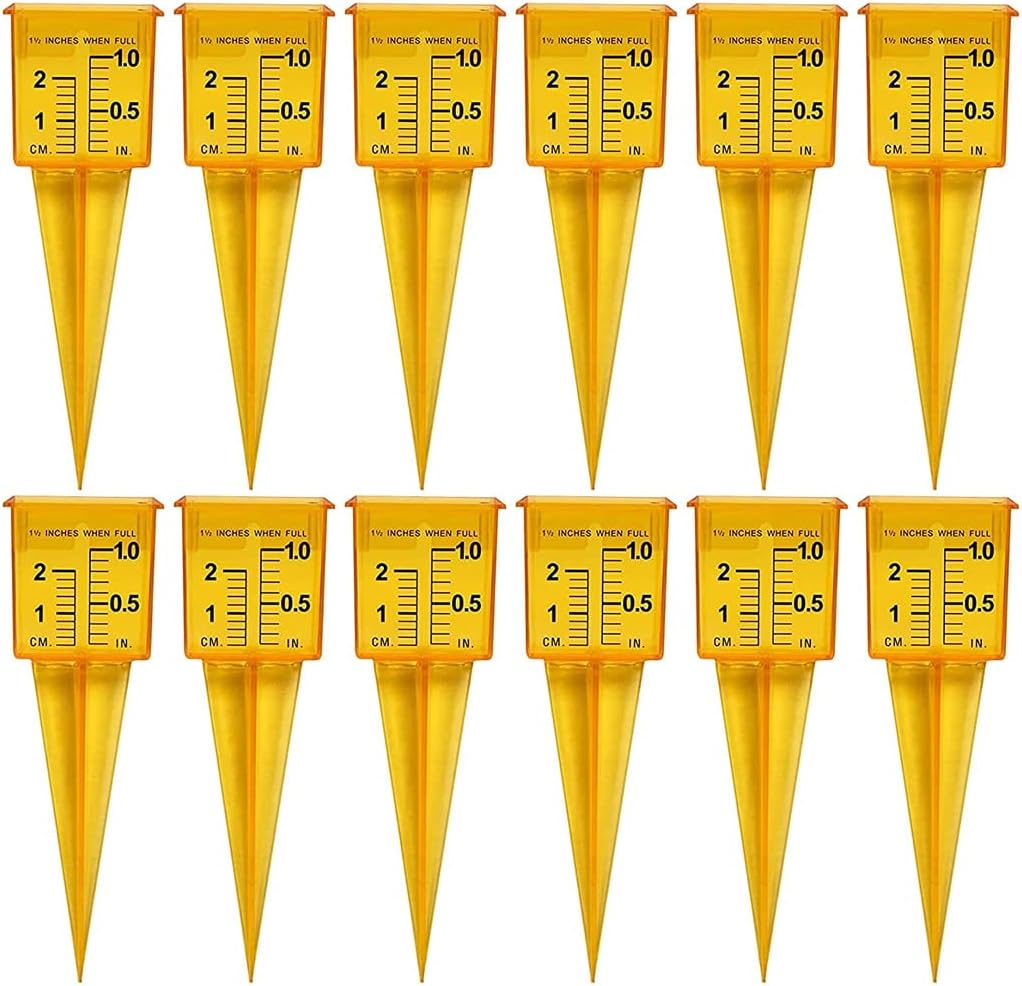Regenmesser Sprinkler-MessgeräT (12 StüCk) für Rasen- und Garten-WassermessgeräT Weithals
