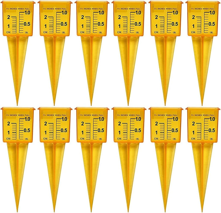 Regenmesser Sprinkler-MessgeräT (12 StüCk) für Rasen- und Garten-WassermessgeräT Weithals