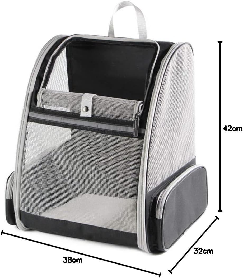 Kiepoar Haustiere Rucksack Transporttasche für Hunde Katzen 7.5kg, Grosse Tragbare Katzenrucksack Hu