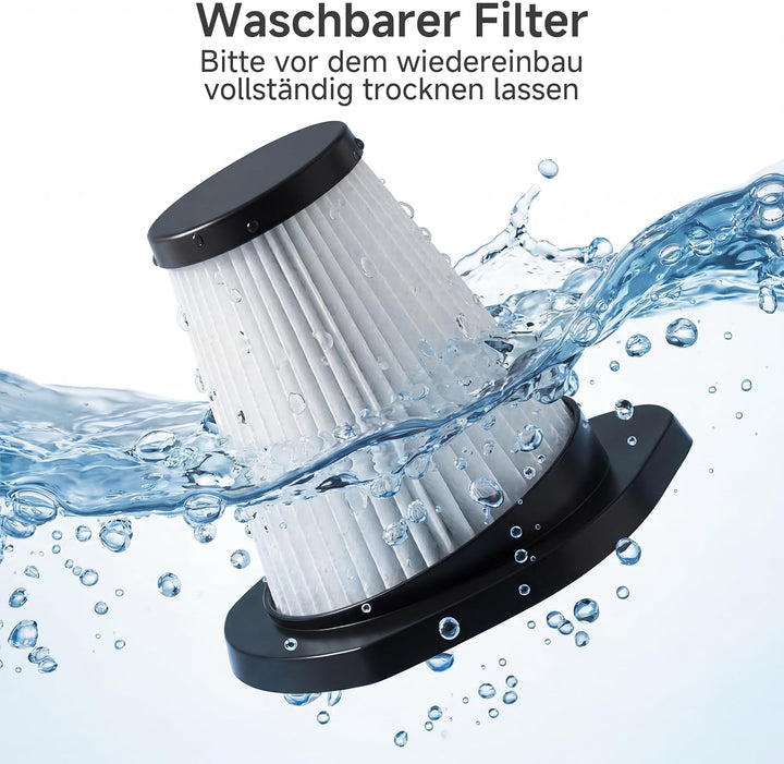 SIMPLUS Stielstaubsauger mit Kabel 600W, 2-in-1 Handstaubsauger, 22KPa Saugleistung, HEPA Filter, 1L