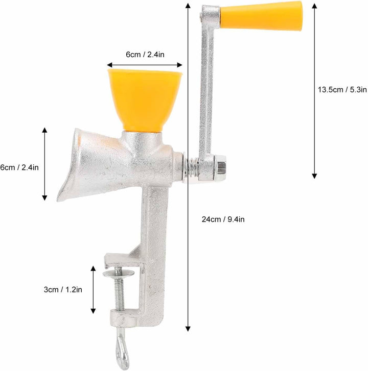 Manuelle Getreidemühle, Handbetriebene Mühle mit Tischklemme, Gusseisen, Kaffeebohnen, Mais, Pfeffer