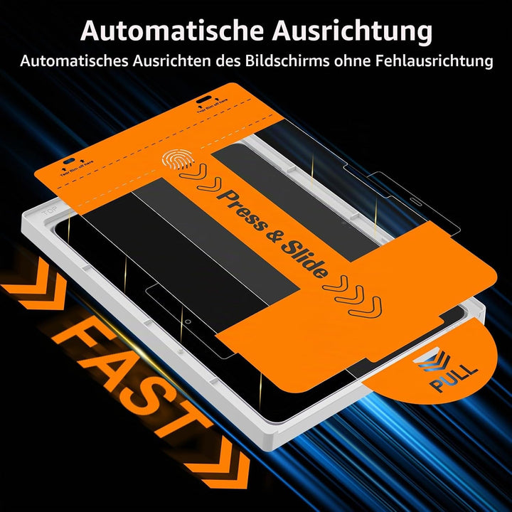 SPARIN 2 Stück Panzer Schutz Glas für iPad Pro 13 Zoll M4 (2024) Schutzfolie, Auto-Installation, Dis