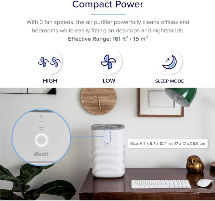 Levoit Luftreiniger Ersatz LV-H128-RF 3-in-1 Pre, True HEPA, Aktivkohle, 3-stufiges Filtersystem, LV