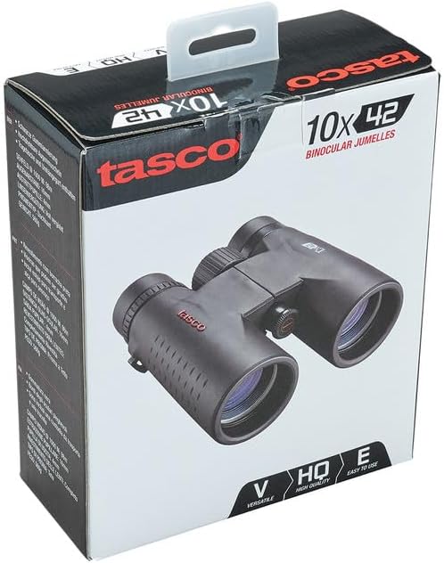 Tasco - 10x42 - Essentials - Dach - Fernglas - Mehrschichtvergütet - ES10X42