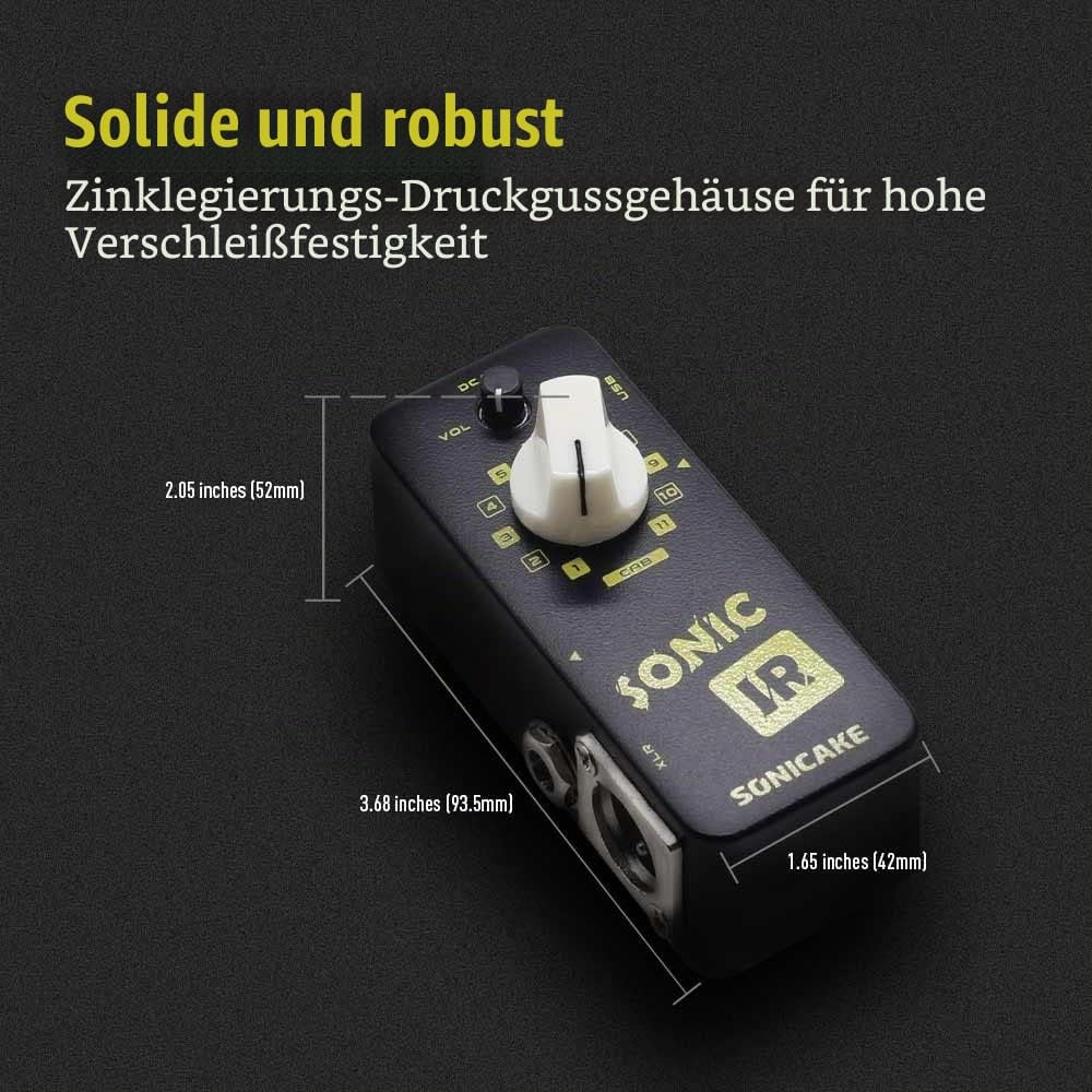 SONICAKE Sonic IR Gitarre Bass Effektpedal Lautsprecherbox Simulator Impulsantwort Lader, IR