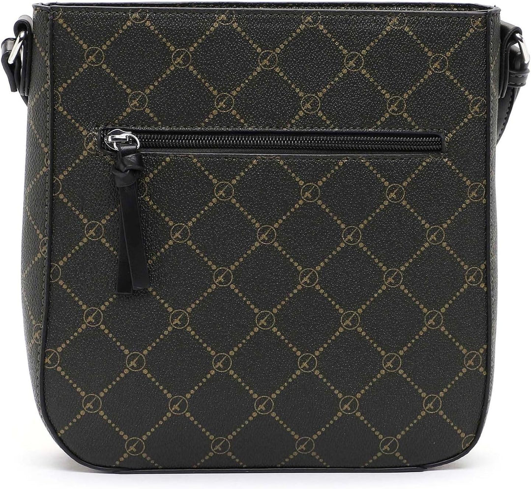 Tamaris Umhängetasche TAS Anastasia 30103 Damen Handtaschen Karo Einheitsgrösse Fango 932, Einheitsg