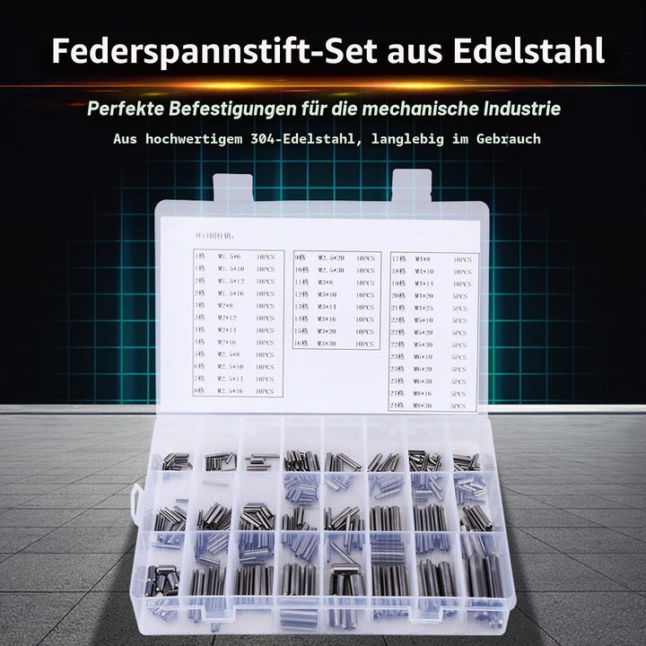 280 Stücke 304 Zylinderstift Kit Edelstahl Elastische Zylinderstift Schrank Möbel Regal Pins Unterst