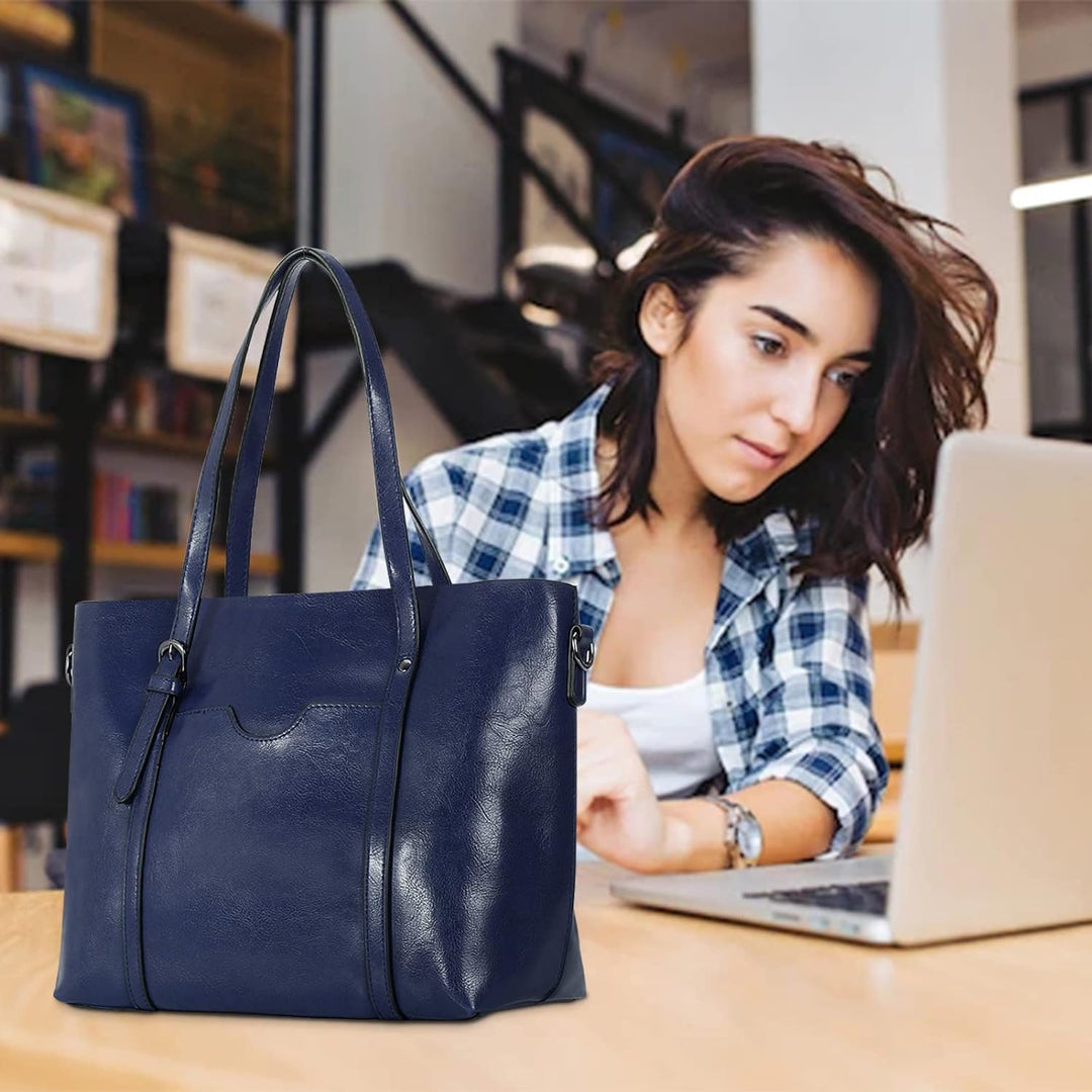 HAWEE Damen Crossbody Handtasche Grosse Shopper Umhängetasche Kunstleder Tote Schultertasche Mode He