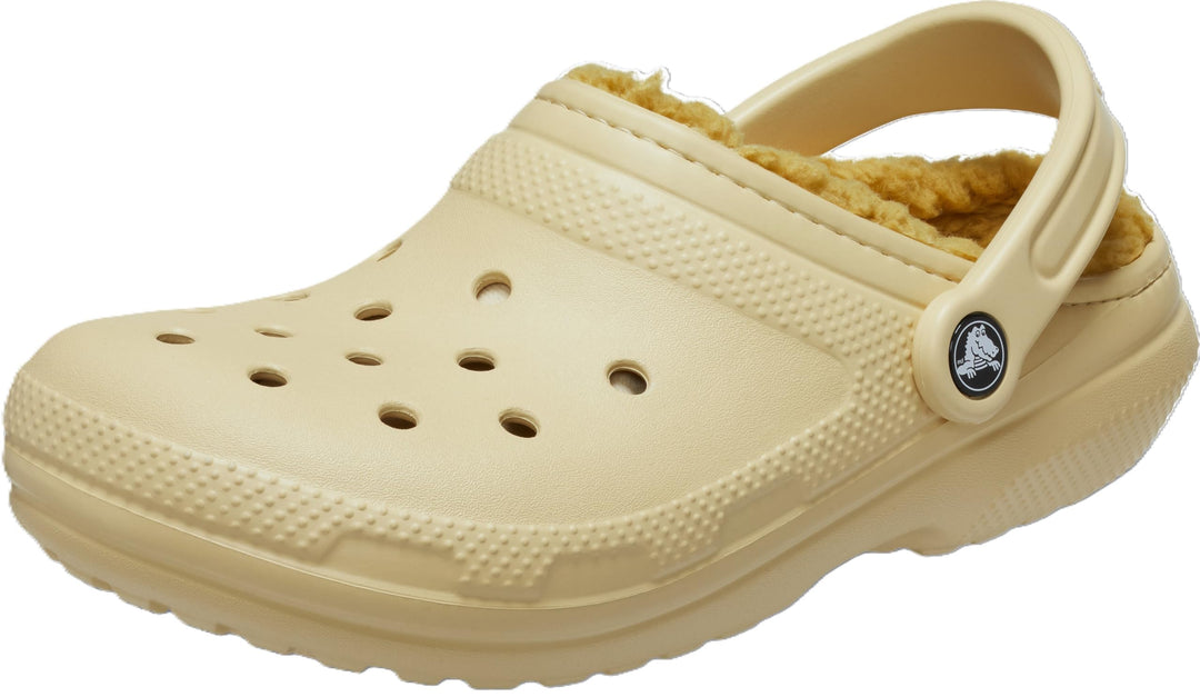 Crocs Unisex Classic Lined Clogs 36/37 EU Sesame, 36/37 EU Sesame