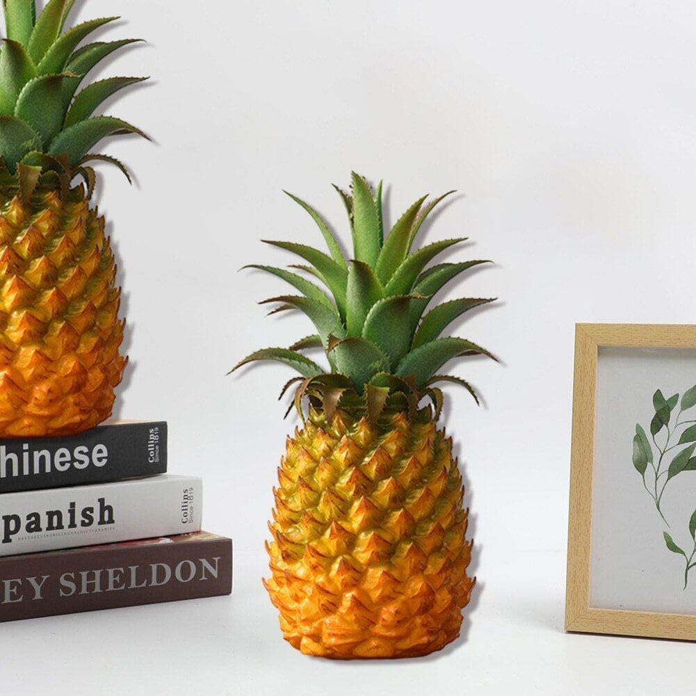 Plastik Ananas Ornament Künstliche Früchte Dekor Lebensee Ananas Spielzeug Hawaiian Obst Dekoration