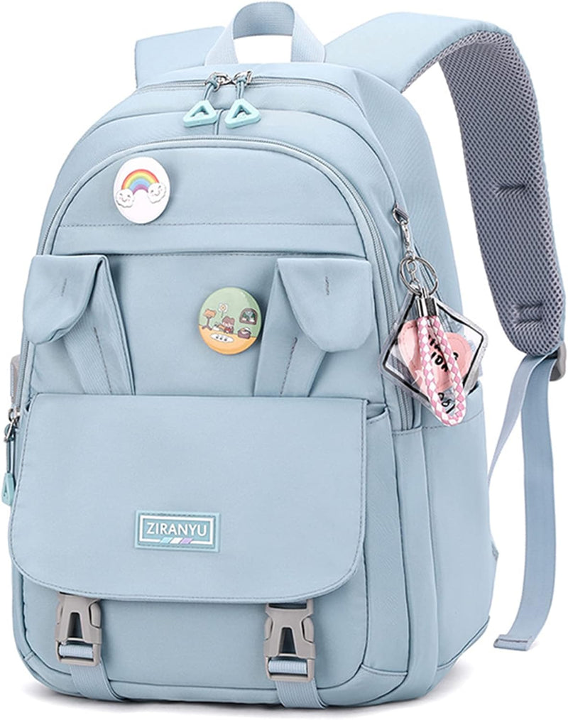 Rucksack Damen Schulrucksack Mädchen Teenager, Laptop-Rucksäcke 15,6 Zoll College Schultasche Anti-D